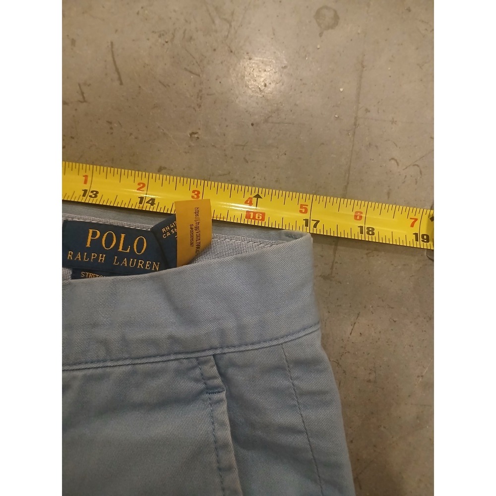 Polo Ralph Lauren Mens Stretch Straight Fit Chino Pants Blue 34/31 (Tag 33x32) - Picture 5 of 9